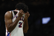 Basketbalista Philadelphie Joel Embiid. FOTO: Reuters
