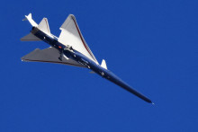 Lietadlo NASA X-59. FOTO: REUTERS