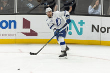 Slovenský obranca Tampy Bay Erik Černák. FOTO: TASR/AP