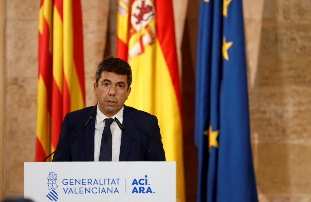 Predseda vlády španielskej provincie Valencia Carlos Mazón. FOTO: Reuters