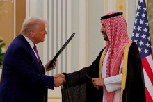 Americký prezident Donald Trump a saudskoarabský korunný princ Muhammad bin Salmán. FOTO: Reuters