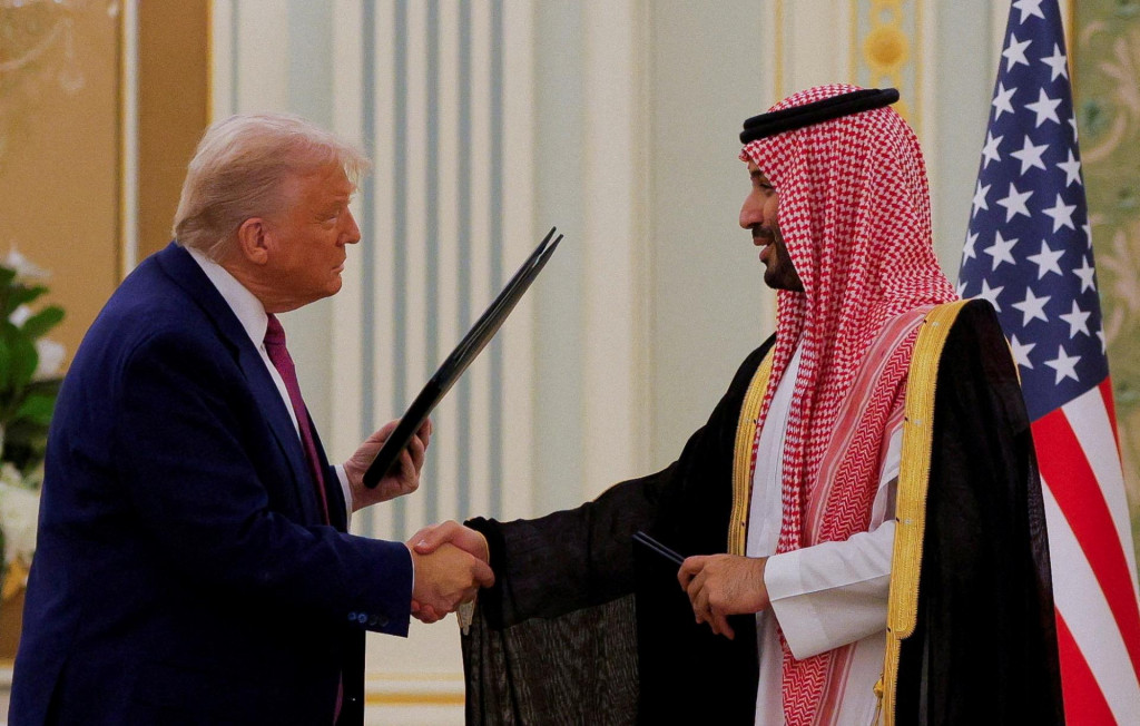 Americký prezident Donald Trump a saudskoarabský korunný princ Muhammad bin Salmán. FOTO: Reuters
