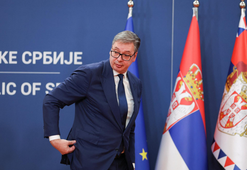 Srbský prezident Aleksandar Vučič. FOTO: Reuters