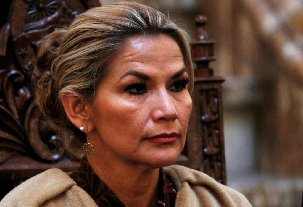 Bolívijská exprezidentka Jeanine Áezová. FOTO: TASR/AP