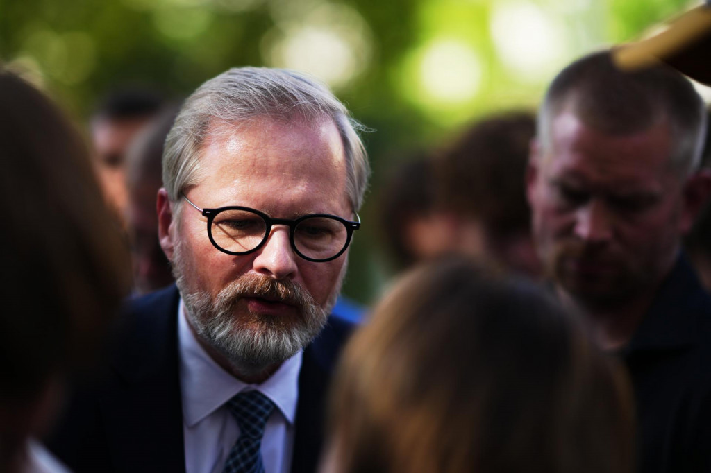 Český premiér Petr Fiala. FOTO: TASR/AP
