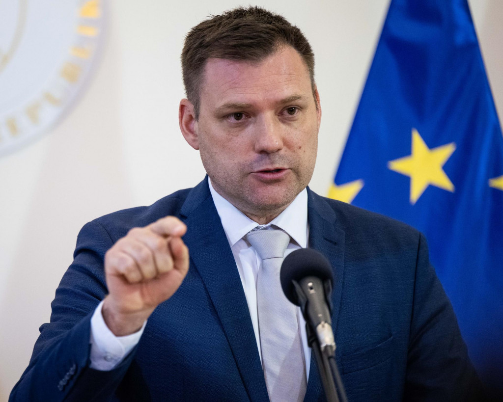 Na snímke minister životného prostredia Tomáš Taraba (nominant SNS). FOTO: TASR/Jakub Kotian