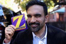 Z ako Zohran. Demokratický kandidát na starostu New Yorku Zohran Mamdani počas kampane. FOTO: Reuters