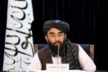 Hovorca vlády Talibanu Zabihullah Mujahid. FOTO: REUTERS