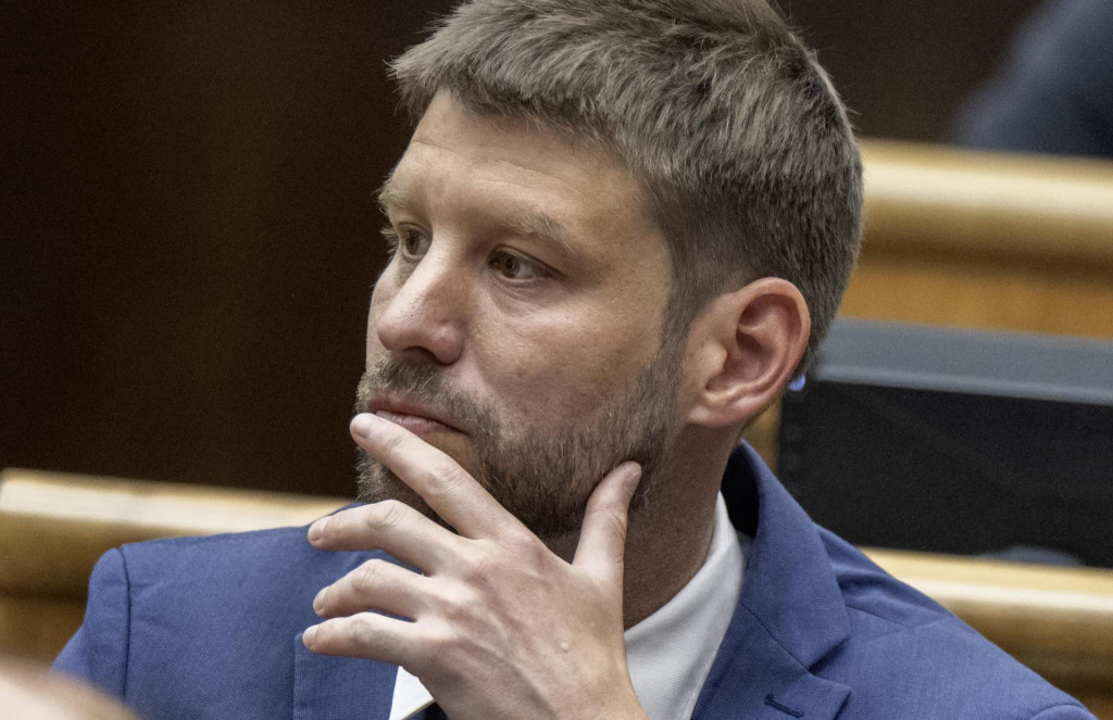 Opozičn&yacute; poslanec Michal &Scaron;imečka (PS). FOTO: TASR/Martin Baumann