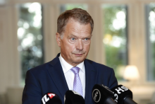 Fínsky exprezident Sauli Niinistö. FOTO: TASR/AP