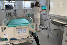 Na snímke Nemocnica s poliklinikou (NsP) Prievidza so sídlom v Bojniciach