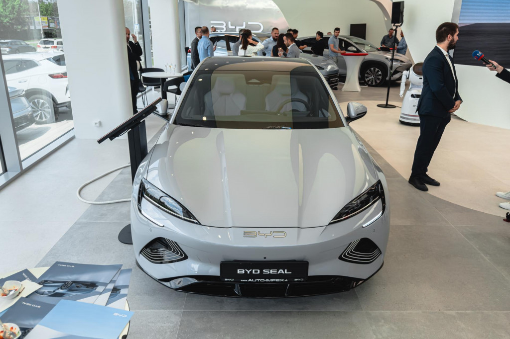 Novootvorený showroom BYD v Bratislave.