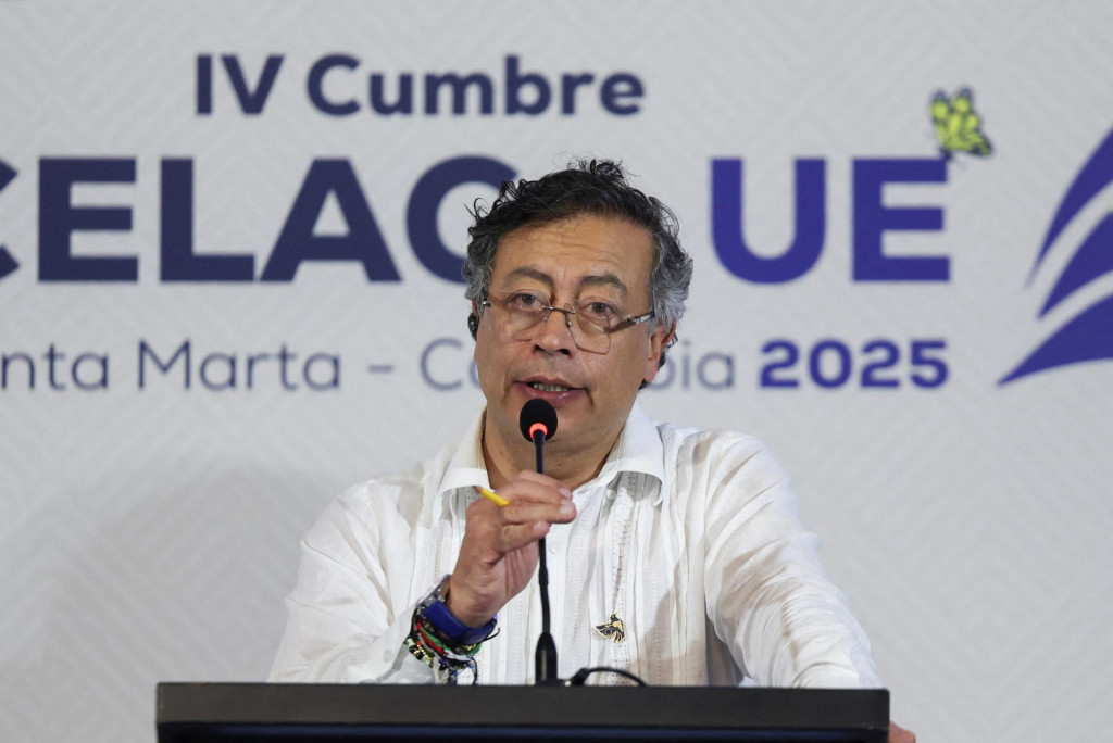 Na snímke kolumbijský prezident Gustavo Petro. FOTO: REUTERS