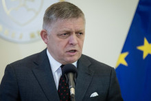 Na snímke predseda vlády Robert Fico (Smer-SD). FOTO: TASR/Jakub Kotian