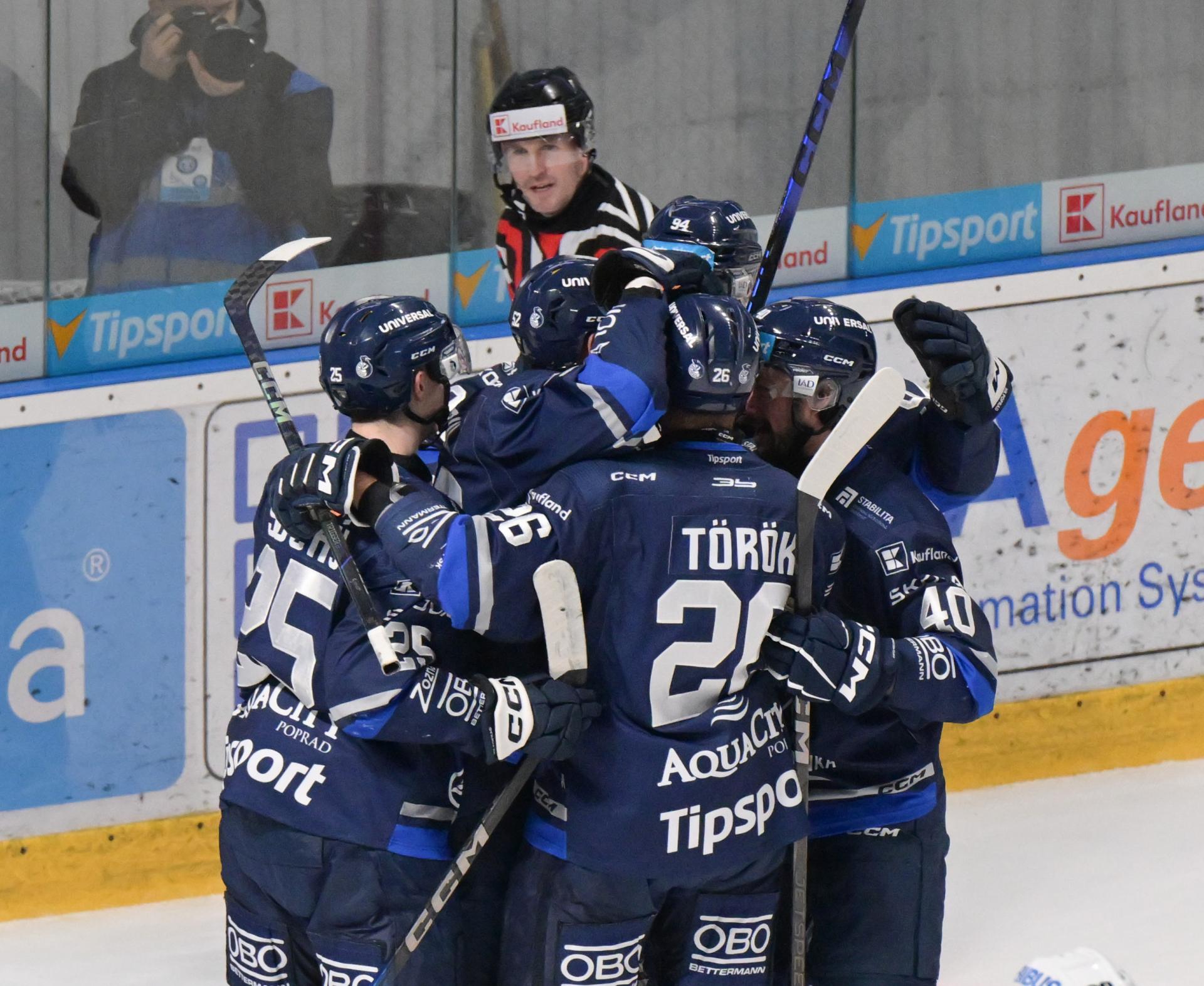 Tipsport liga: Popradskí hokejisti zvíťazili nad Slovanom, „Belasí" bez gólu s druhou prehrou za sebou