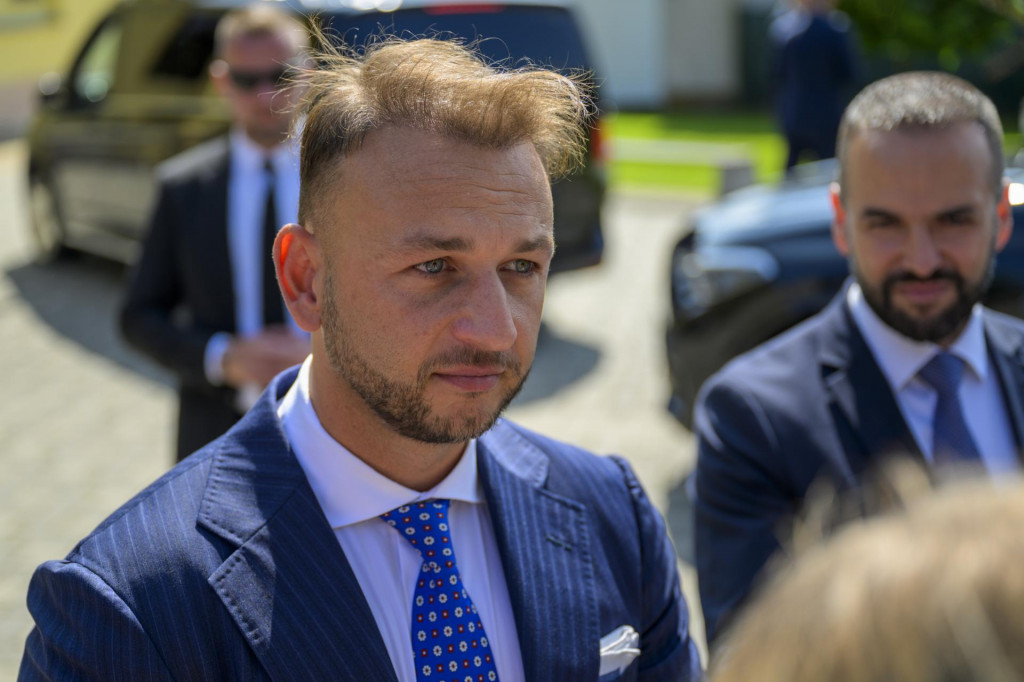 „Máme veľa schopných ľudí, z ktorých si môžeme vyberať,“ tvrdí Šutaj Eštok, odkazuje minister vnútra Matúš Šutaj Eštok. FOTO: TASR/V. Mihalikováá