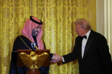 Americký prezident Donald Trump a saudskoarabský korunný princ Muhammad bin Salmán. FOTO: REUTERS