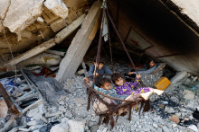 Deti v Palestíne. FOTO: REUTERS