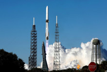 Raketa Blue Origin New Glenn štartuje v rámci misie NASA EscaPADE. FOTO: Reuters