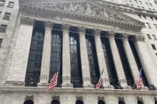 Budova Newyorskej burzy na Wall Street FOTO: Katarína Šebejová