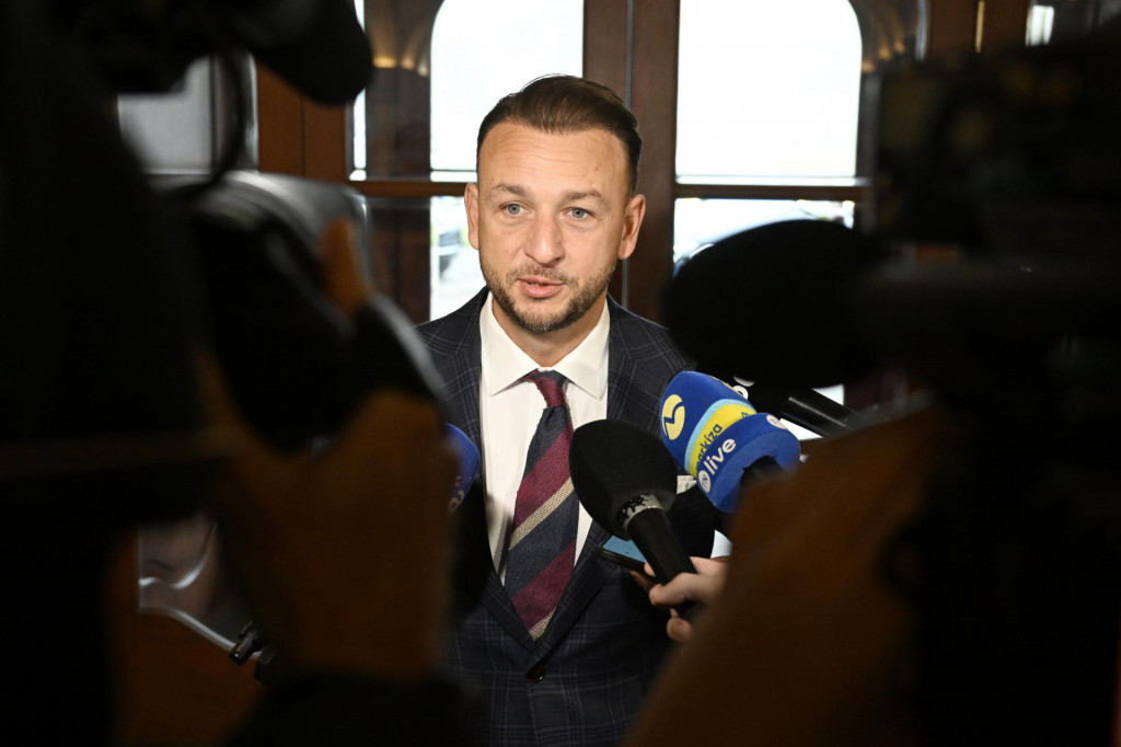 Na snímke minister vnútra Matúš Šutaj Eštok (Hlas-SD). FOTO TASR