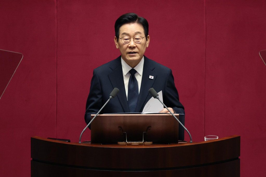 Na archívnej snímke zo 4. novembra 2025 juhokórejský prezident Lee Jae Myung. FOTO TASR/AP
