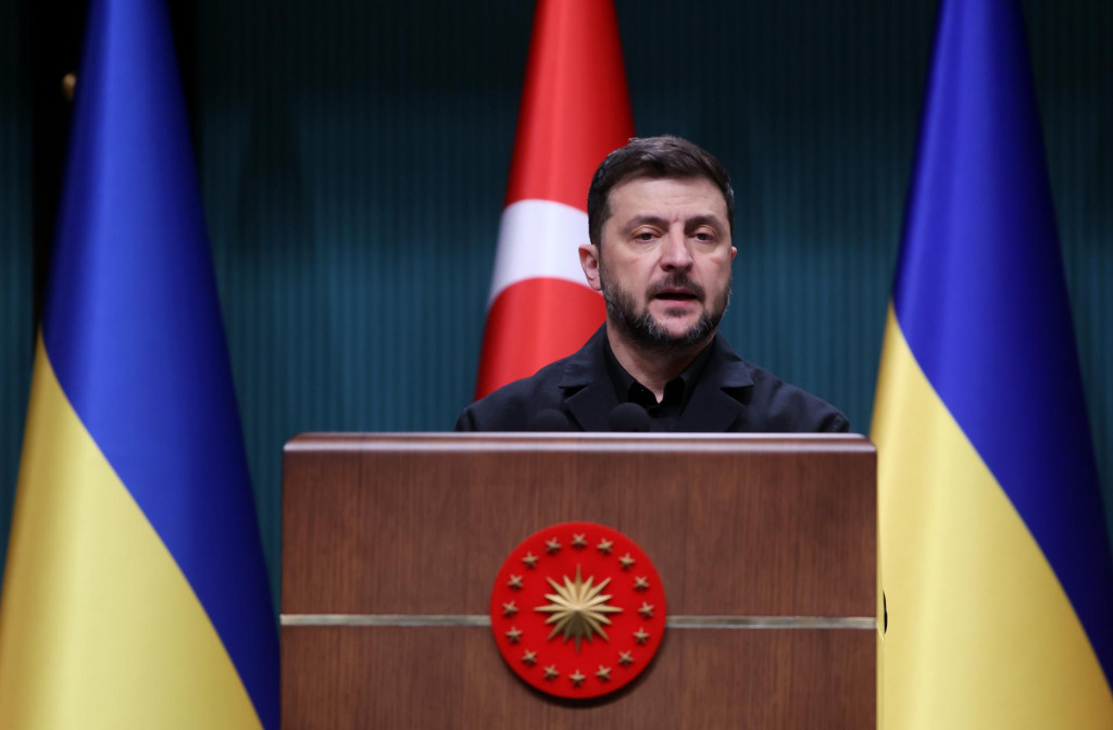 Ukrajinský prezident Volodymyr Zelenskyj. FOTO: TASR/AP
