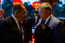 Sergej Lavrov a Robert Fico. FOTO: Facebook/Robert Fico
