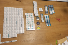 Časť zaistených látok pri akcii Baník. FOTO: Polícia Slovenskej republiky