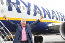 Jediný prípad, keď zvyknem letieť inou spoločnosťou, je transatlantický let, tvrdí Michael O’Leary.  FOTO: HN/Peter Mayer