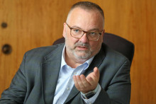 Riaditeľ Železníc Slovenskej republiky Ivan Bednárik. FOTO: HN/Peter Mayer