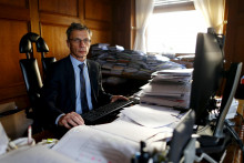 Guvernér chorvátskej centrálnej banky a člen Rady guvernérov ECB Boris Vujčič. FOTO: Reuters