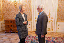 Český prezident Petr Pavel prijal na Pražskom hrade vdovu po zosnulom vodcovi ruskej opozície Alexejovi Navalnom, Júliju. FOTO: Účet X Petra Pavla
