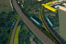 Na vizualizácii je časť projektu. Kvôli zdvojkoľajneniu trate medzi hlavnou stanicou a stanicou Nové Mesto sú tiež ohrozené objekty.

VIZUALIZÁCIA: HBH