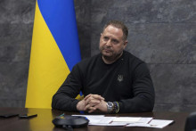 Šéf kancelárie ukrajinského prezidenta Andrij Jermak. FOTO: TASR/AP/Tlačová služba prezidenta Ukrajiny