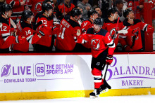Slovenský obranca Šimon Nemec z New Jersey Devils. FOTO: TASR/AP