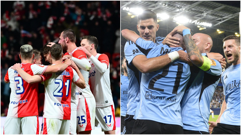 Kým základná jedenástka pražskej Slavie bola v poslednom ligovom dueli vyskladaná výhradne z českých hráčov, súčasný Slovan sa bez legionárov nezaobíde. FOTO: Profimedia.sk, TASR/M. Baumann