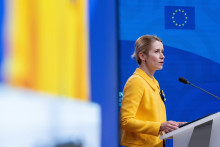 Šéfka diplomacie Európskej únie Kaja Kallasová. FOTO: TASR/AP
