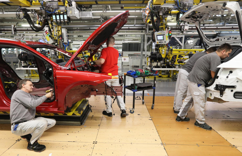 Výroba vo Volkswagene. FOTO: HN/Peter Mayer