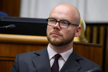 Opozičný poslanec Oskar Dvořák (Progresívne Slovensko). FOTO: TASR/Jaroslav Novák