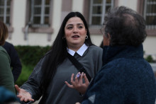 Bývalá sýrska plavkyňa, plavčíčka a aktivistka za ľudské práva Sara Mardini. FOTO: Reuters