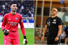 Dominik Greif a Francesco Calzona si majú čo vysvetľovať. Ich vzájomný vzťah má od ideálu poriadne ďaleko. FOTO: Profimedia.sk, TASR/J. Kotian