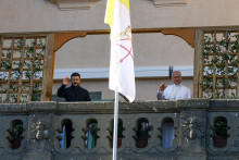 Ukrajinský prezident Volodymyr Zelenskyj sa stretol s pápežom Levom XIV. v pápežskom sídle Castel Gandolfo. FOTO: REUTERS