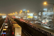 Kolaps dopravy v Bratislave FOTO: FB Mat&uacute;&scaron;a Valla