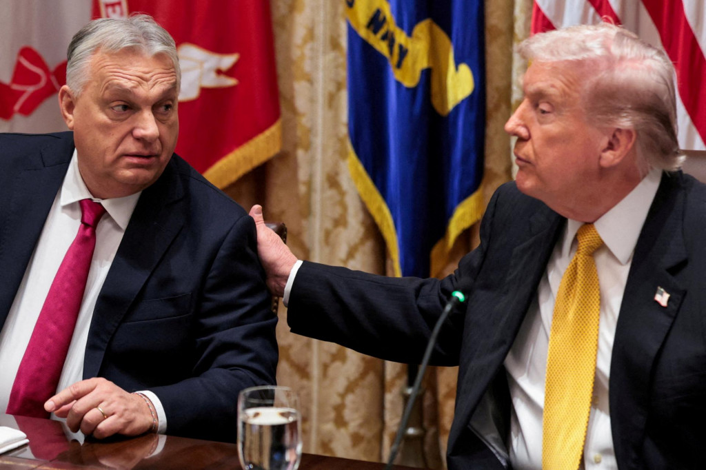 Americký prezident Donald Trump a maďarský premiér Viktor Orbán. FOTO: REUTERS