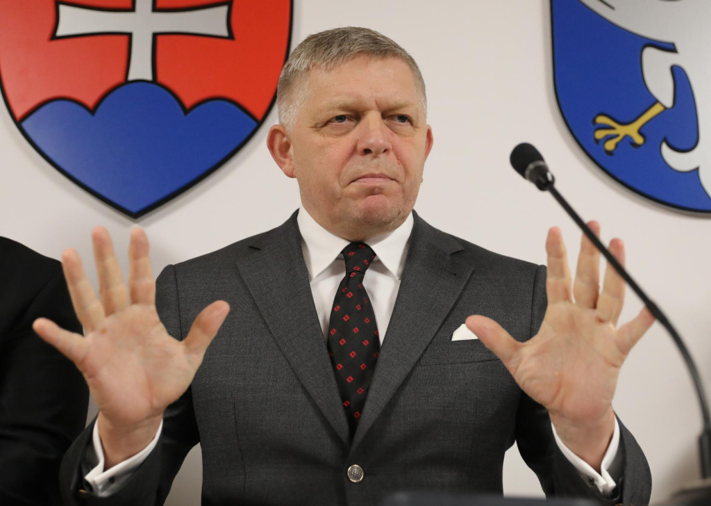 Na snímke premiér Robert Fico.

FOTO: HN/Peter Mayer