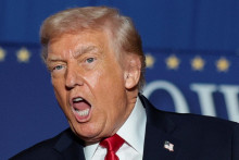 Americký prezident Donald Trump počas svojho vystúpenia v americkom štáte Pensylvánia. FOTO: REUTERS