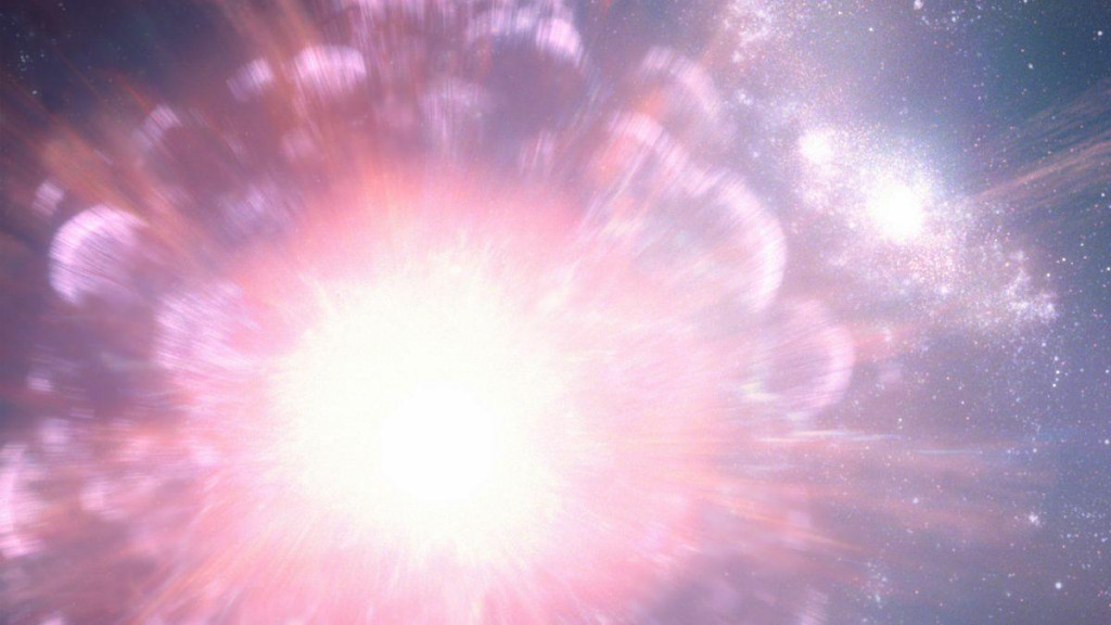 Umelecká predstava supernovy.