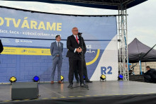 Na snímke minister dopravy Jozef Ráž pri otváraní obchvatu Košíc.

FOTO: MINISTERSTVO DOPRAVY