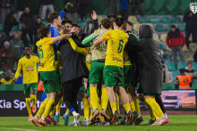 Radosť žilinských dorastencov po postupe do jarného play-off Ligy majstrov bola obrovská. FOTO: mskzilina.sk
